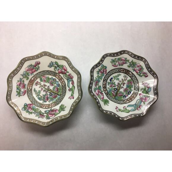 VINTAGE Coalport CHINA Indian Tree Pattern VARIOUS Plate Saucers SET 8 PIECE - Picture 6 of 12